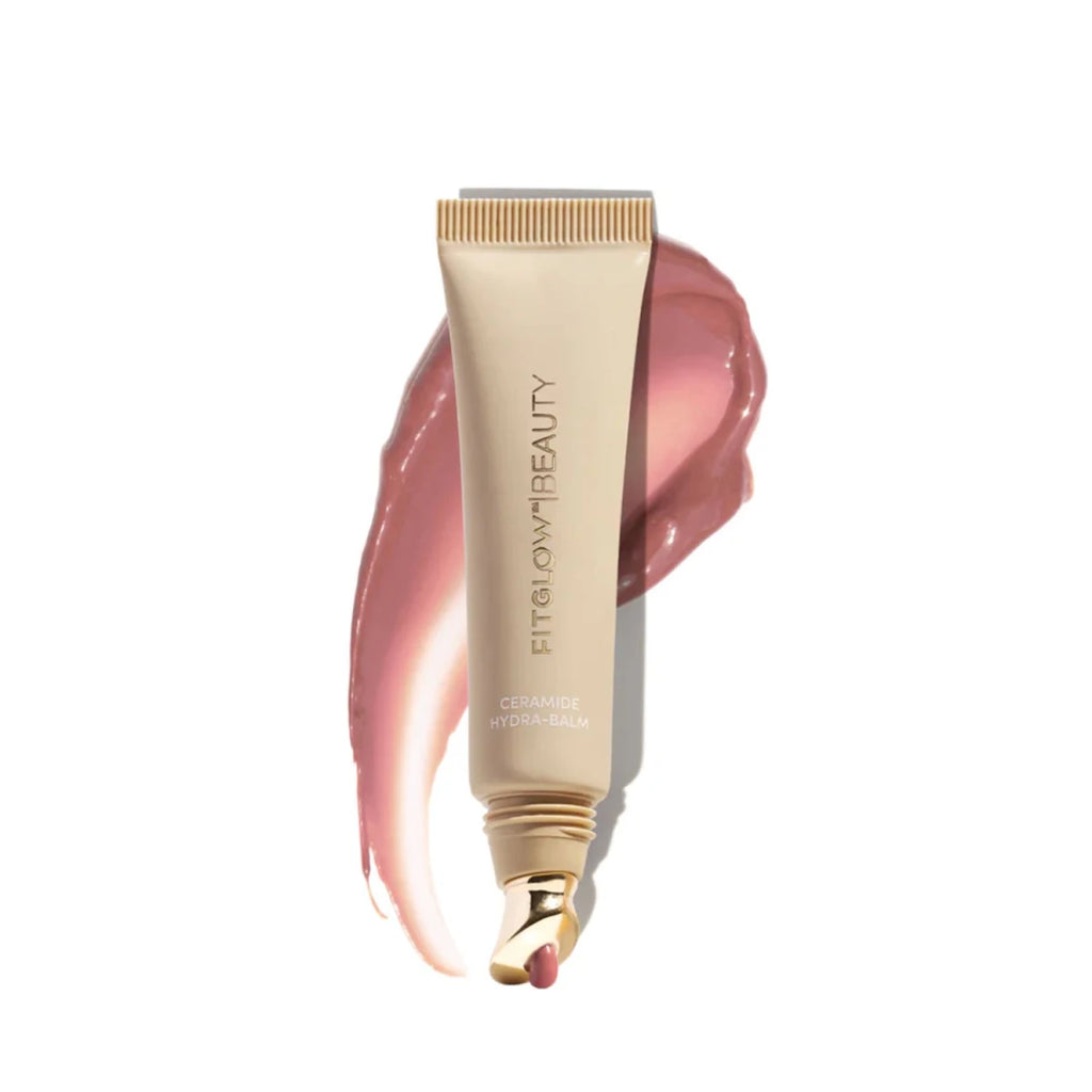 Fitglow Ceramide Hydra-Balm Lip Duo: Clear & Rosewood Pink Lip Balm Gift Set, ceramide hydra balm by Fitglow Beauty