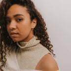 Handmade Gold Boho Hoop Earrings with Clear Quartz, Gemstone Hoop Earrings by JaxKelly Bohemian Jewelry at Elle and Willow