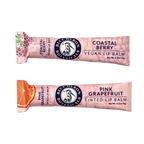 Organic Vegan Lip Balm and Organic Red Tinted Lip Balm Duo in Zero Waste Paper Tube from Blue Heron Botanicals