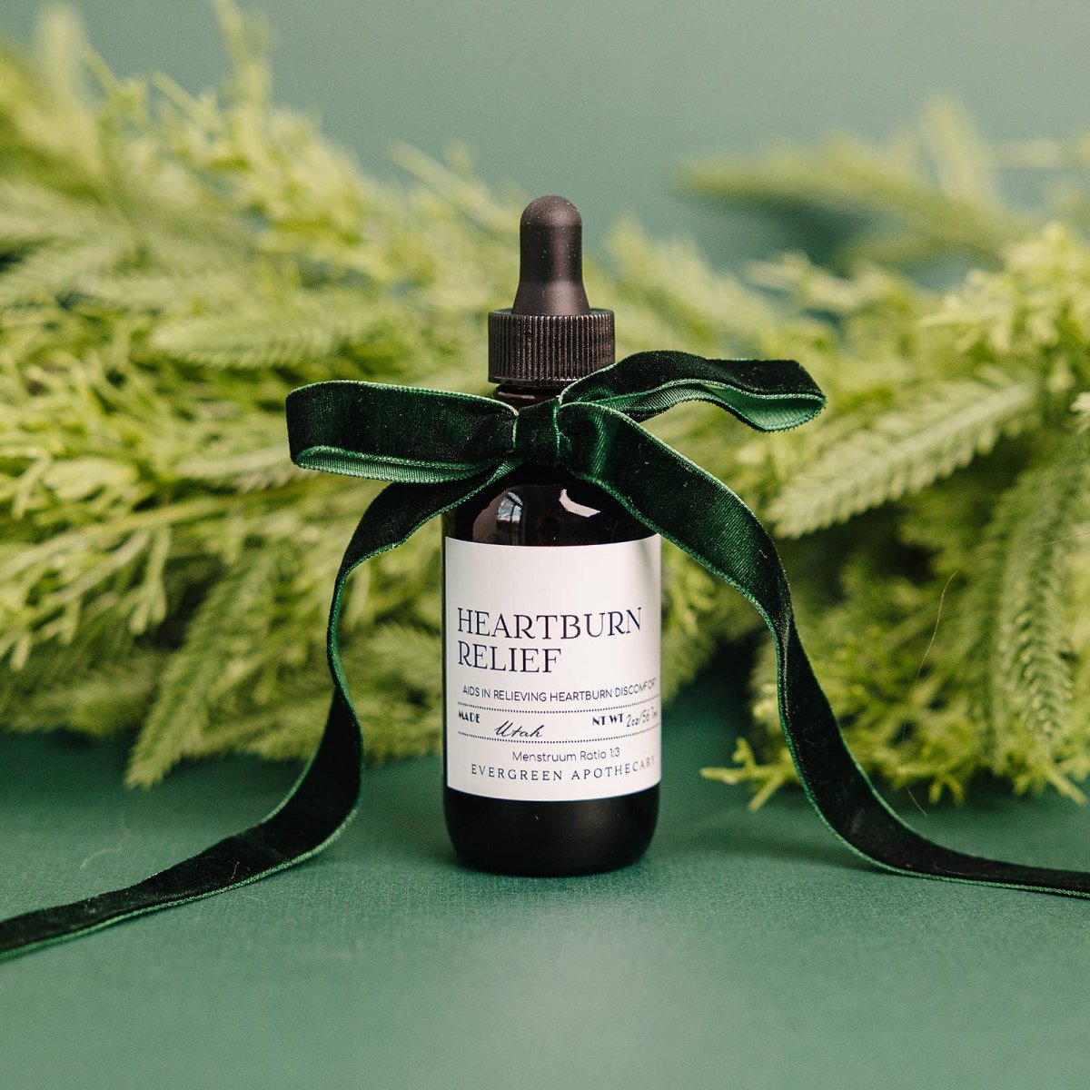 Heartburn Relief Tincture - Natural Herbal Formula - Natural Heartburn Relief Drops by Evergreen Apothecary