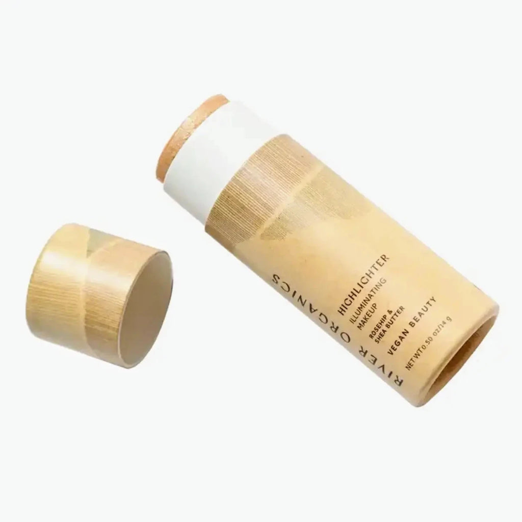 Face Highlighter & Blush Stick Duo by River Organics, Clean Beauty Makeup Bundle Elle and Willow