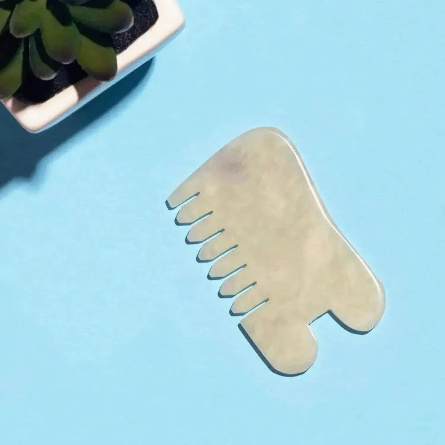 Real Jade Gua Sha Tool and Massage Comb