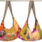 Sevya Handmade - Kantha Patchwork Hobo Crossbody Bag - Elle and Willow - Hobo Crossbody - artisanal textile handbag