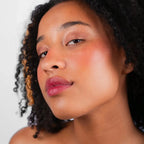 La Crique Beauty Copper Bronze Shimmer Eye Shadow on model
