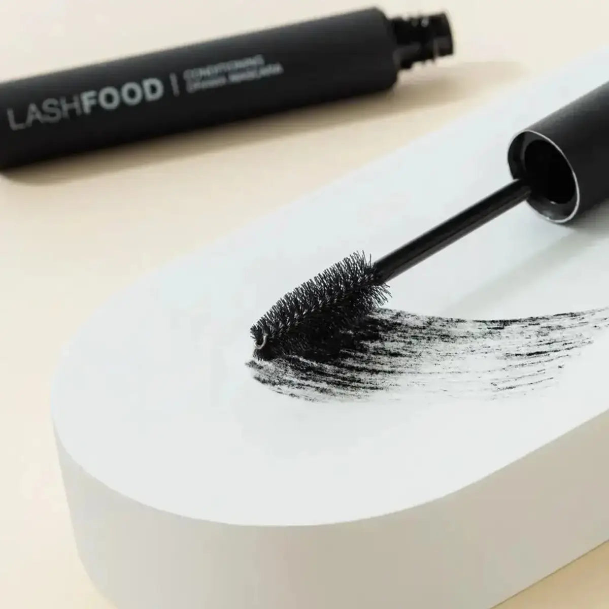LASHFOOD Conditioning Drama Mascara - Clean Mascara in Black with Bristle Brush | Elle and Willow