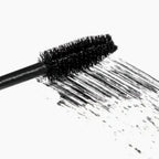 lashfood mascara in black with large bristle brush for eyelash volume, length and definition. 