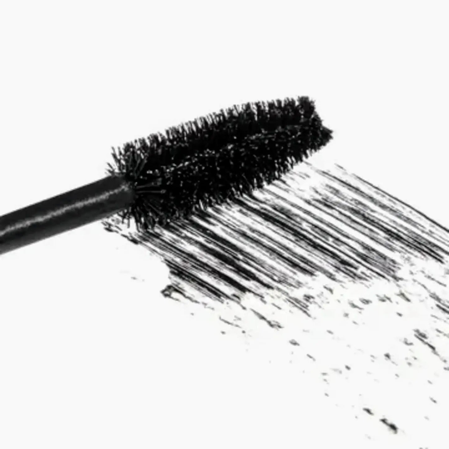 lashfood mascara in black with large bristle brush for eyelash volume, length and definition. 
