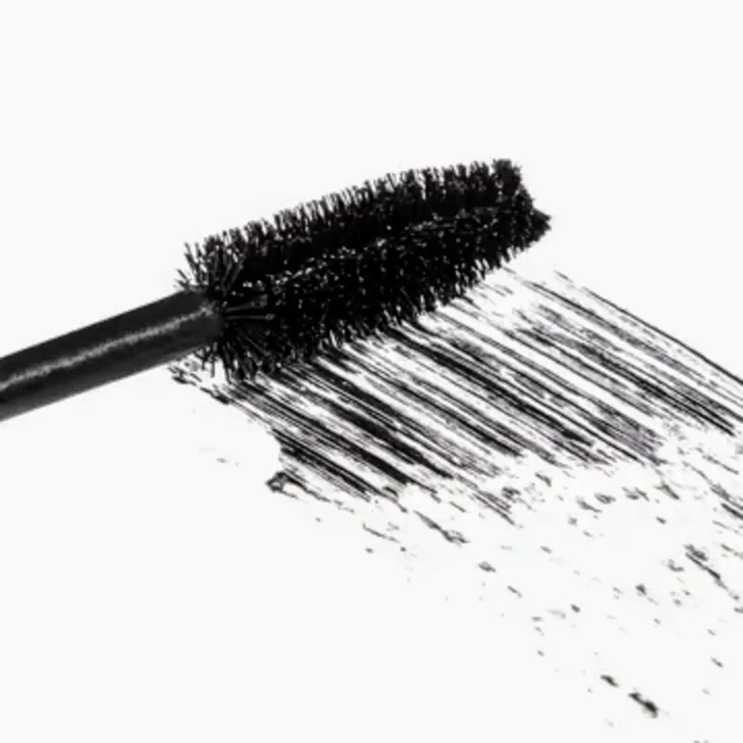 lashfood mascara in black with large bristle brush for eyelash volume, length and definition. 