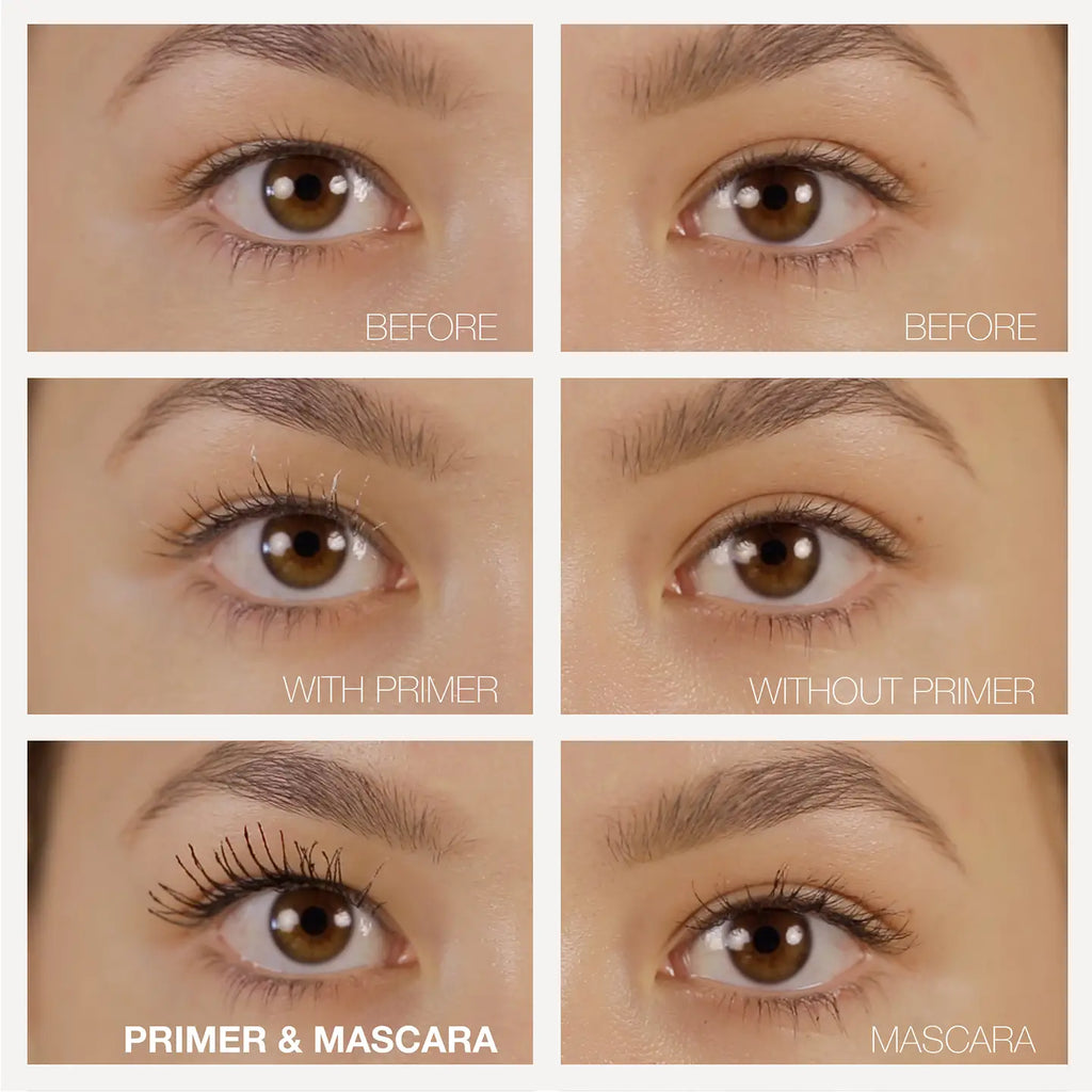 lashfood eyelash primer with mascara before and after