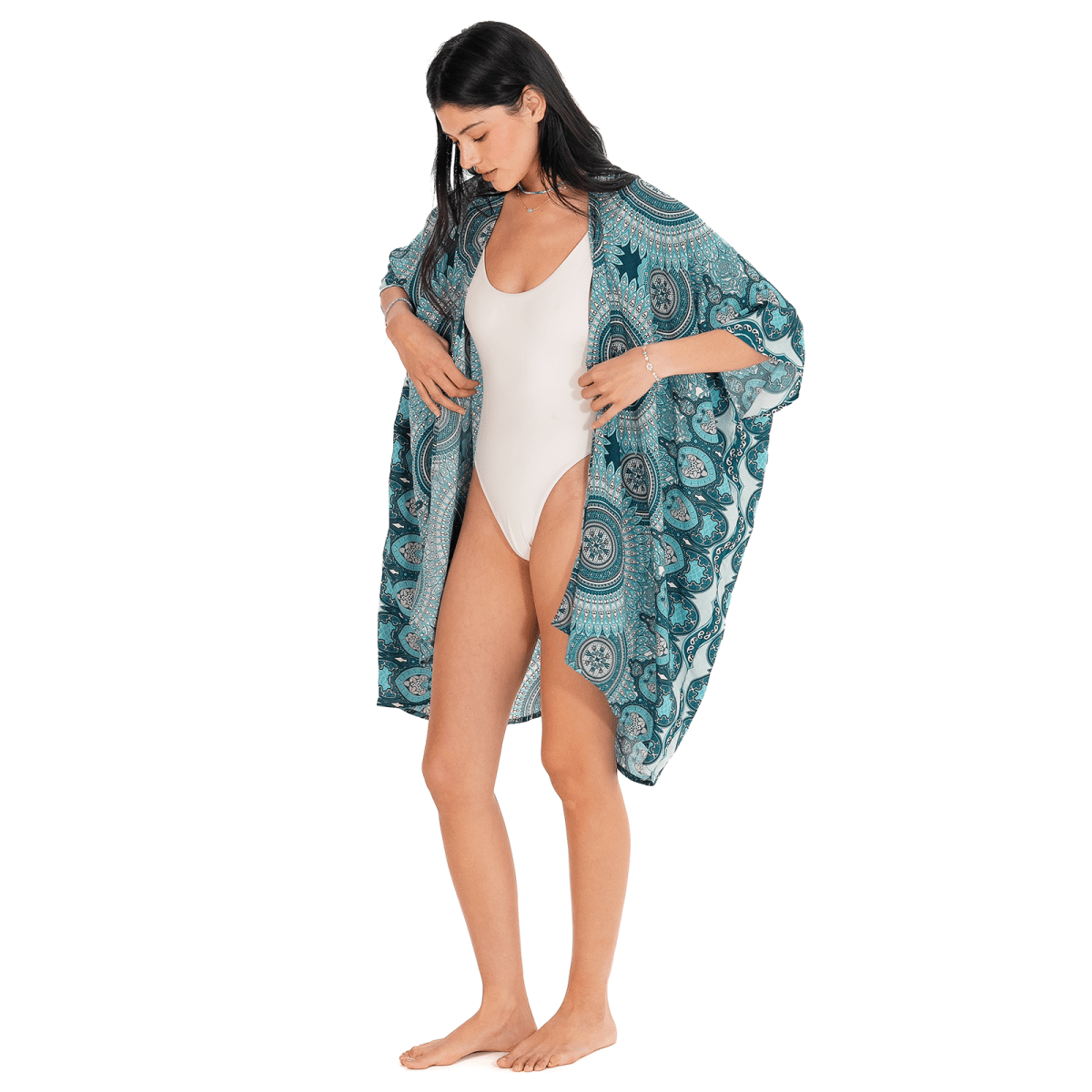 Boho Kimono by Lotus and Luna - beach kimono drape - Elle and Willow