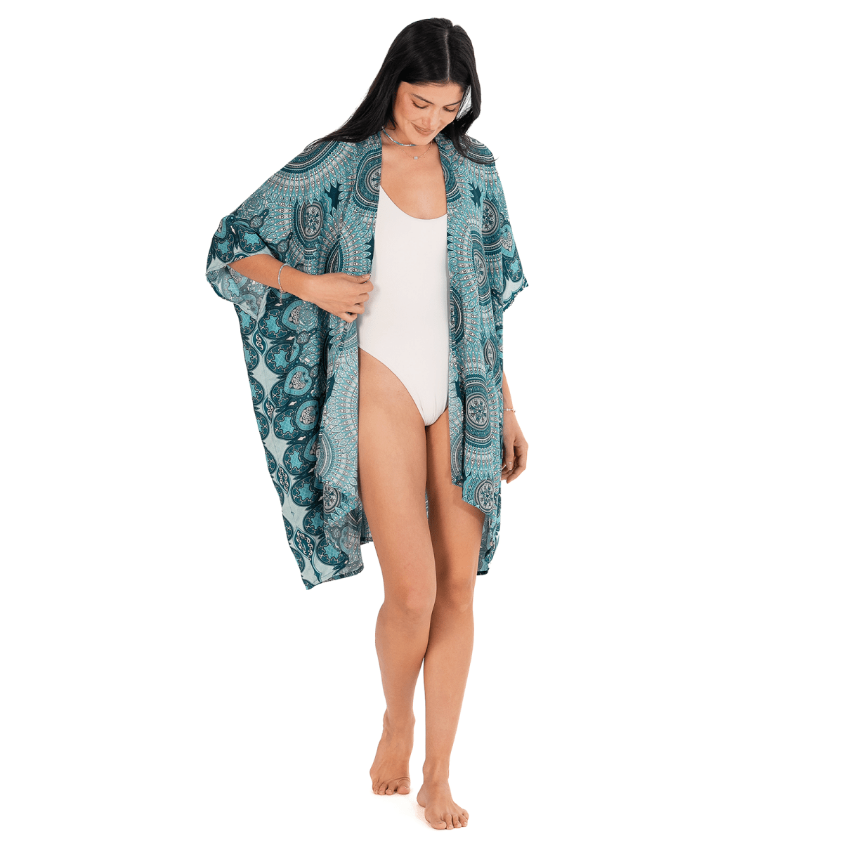 Boho Kimono by Lotus and Luna - beach kimono drape - Elle and Willow