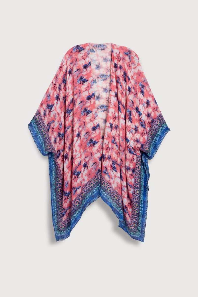 Mariposa Pattern Butterfly Tie Dye Kimono Kimono and Swimsuit Coverup by SAACHI