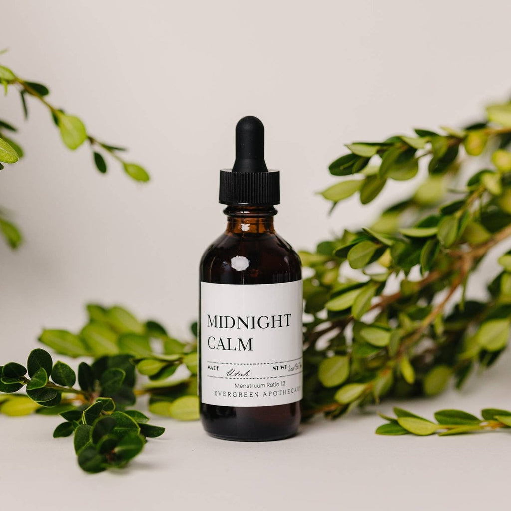Evergreen Apothecary - Midnight Calm Sleep Drops - Herbal Sleep Aid Tincture - Sleep Aid - #tag1