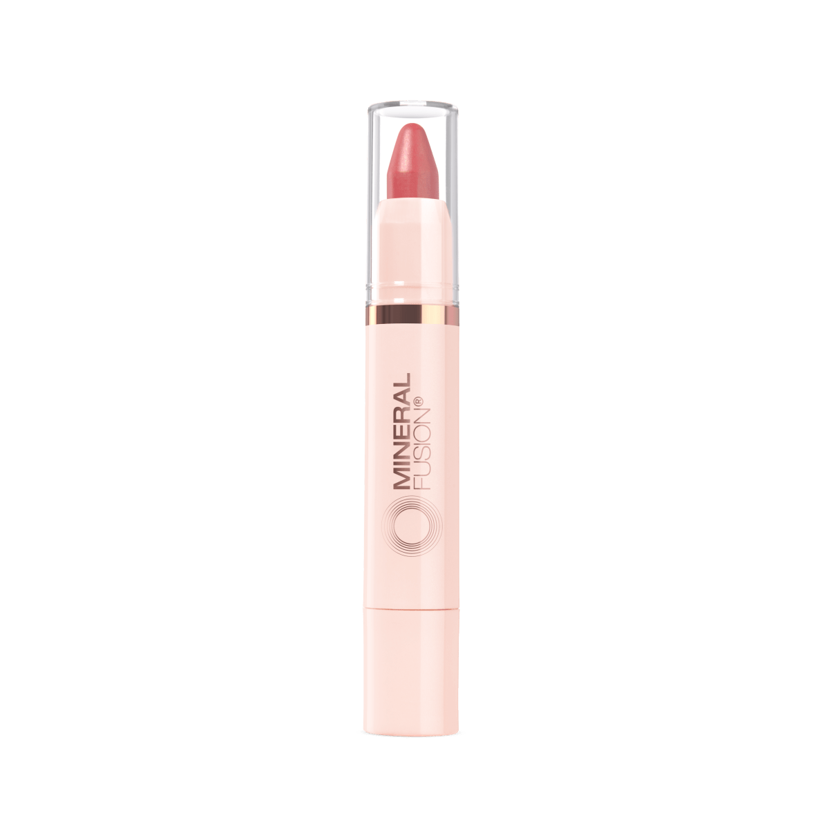 Enhance your lips with Mineral Fusion Sheer Moisture Lip Tint in a lovely melon pink hue.