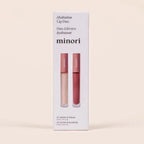 minori hyaluronic acid lip serum and moisturizing lip gloss set of two in box