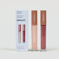 clear lip serum with hyaluronic acid and blossom pink lip gloss duo gift set