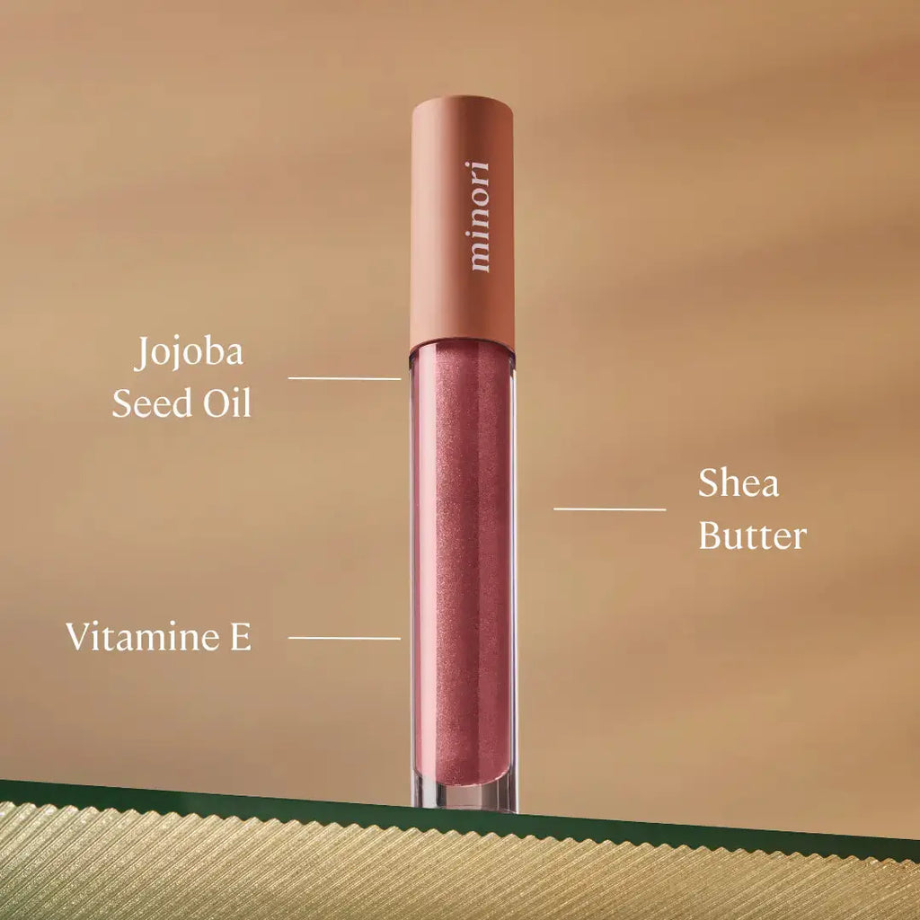 minori blossom pink lip gloss key ingredients list