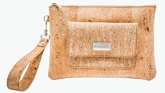 Natural Cork Wristlet Wallet Clutch by Bent&Bree