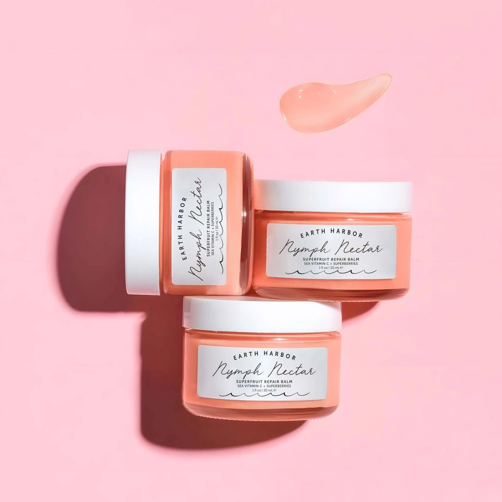 Three jars of Earth Harbor Nymph Balm