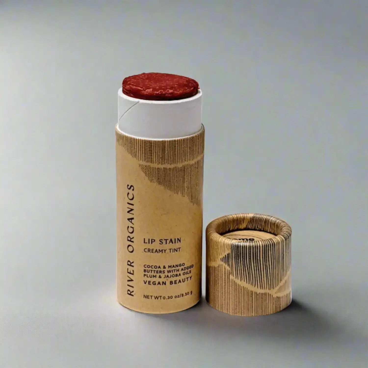 Pomegranate Moisturizing Lip Stain in Zero-waste Tube | Elle and Willow