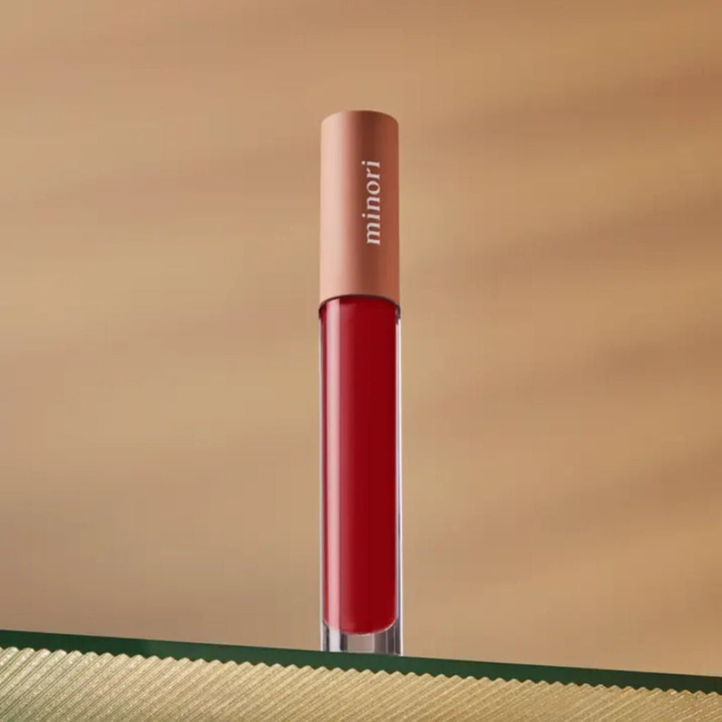Minori Poppy Red Lip Gloss: Sheer Red - Redefine Bold Lips, Liquid Lip Gloss by Minori Beauty at Elle and Willow