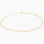 Rose Quartz Stone Necklace for Radiant Vibes - Gemstone Necklace by Lotus and Luna at Elle and Willow
