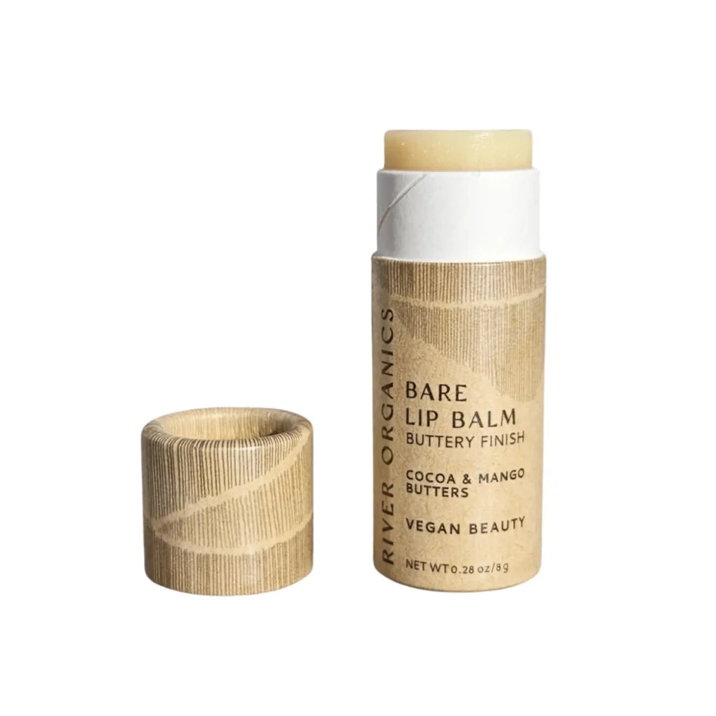 River Organics Clear Hydrating Natural Lip Balm, Organic Lip Balm in Bare by River Organics, Clean Beauty at Elle and Willow