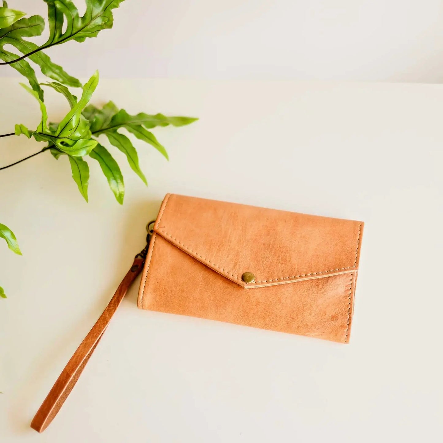 brown genuine leather Wallet from Jubilee Trading