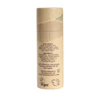 River Organics Rose Quartz Cream Highlighter Stick in an Eco-friendly paper cosmetic tube showing the clean ingredient list.