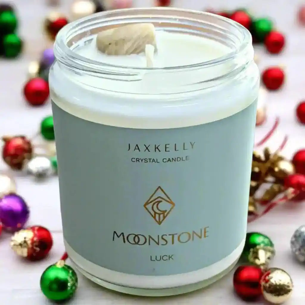 scented goodluck crystal candle