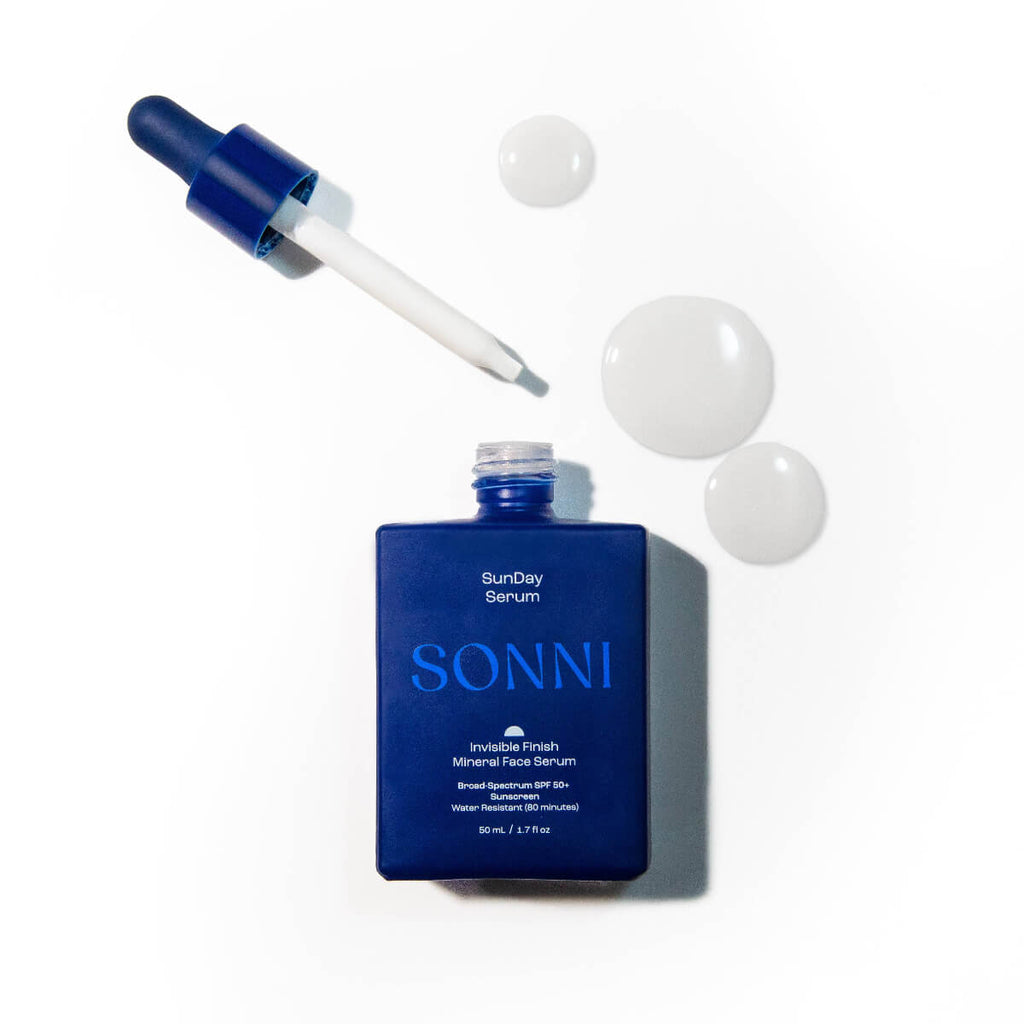 SONNI - SunDay Clear Sunscreen Serum: Matte Finish Mineral SPF 50+, Mineral Face Sunscreen by SONNI, at Elle and Willow