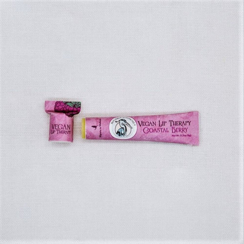 Vegan Lip Balm for Dry Lips in Coastal Berry by Blue Heron Botanicals