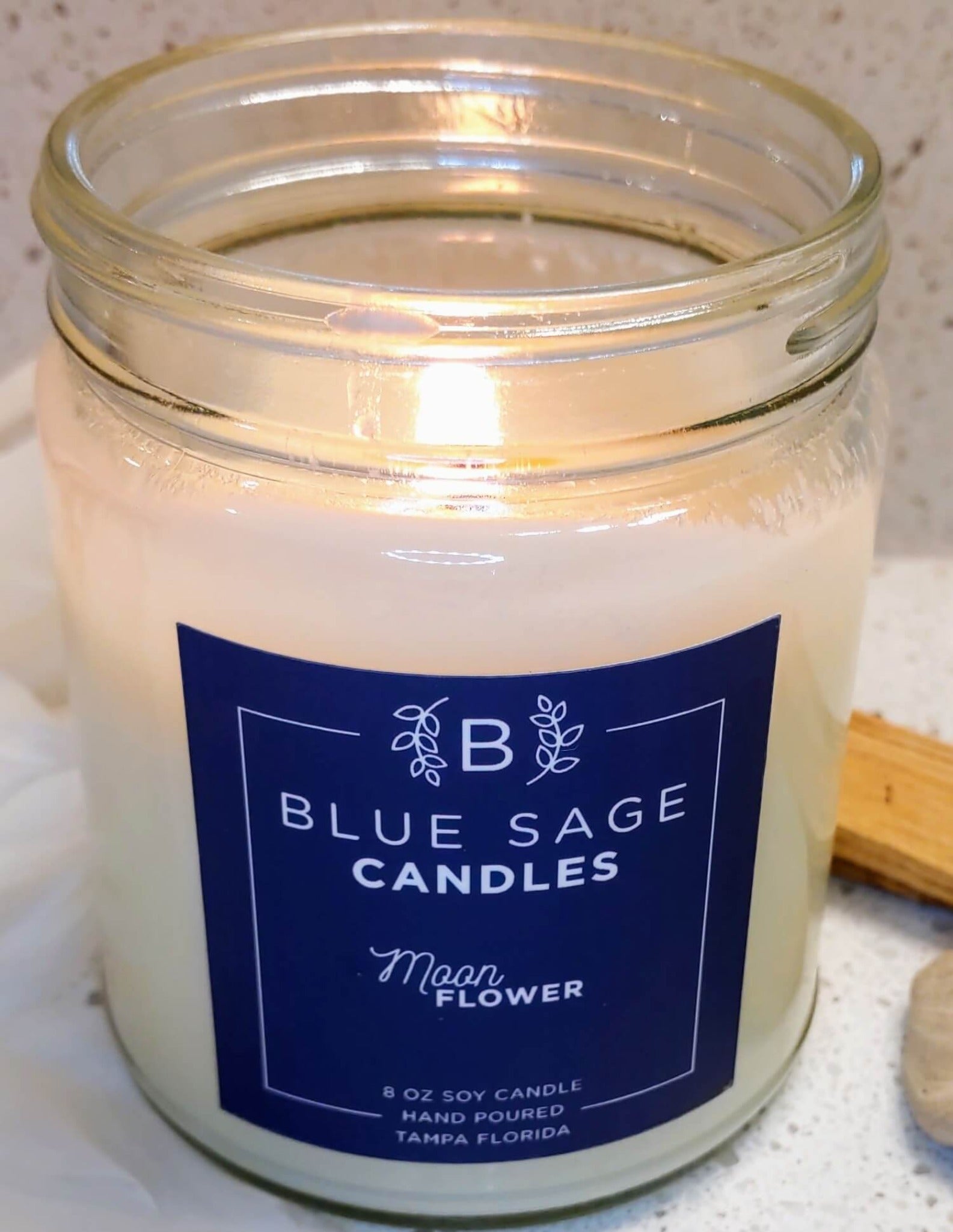 Moon Flower Citrus and Floral Scented Candle