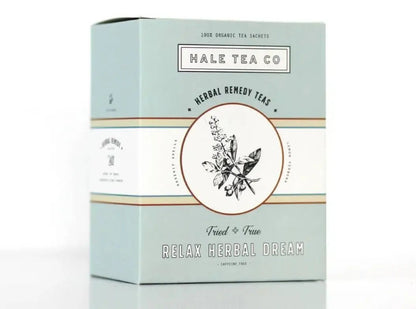 Hale Tea Company - Relax Herbal Dream - Organic Sleepy Tea Box of 15 Tea Sachets