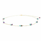 Raw Amethyst & 18k Gold Necklace: Handcrafted Energy Jewelry Healing Crystal Necklace by Lotus and Luna at Elle and Willow