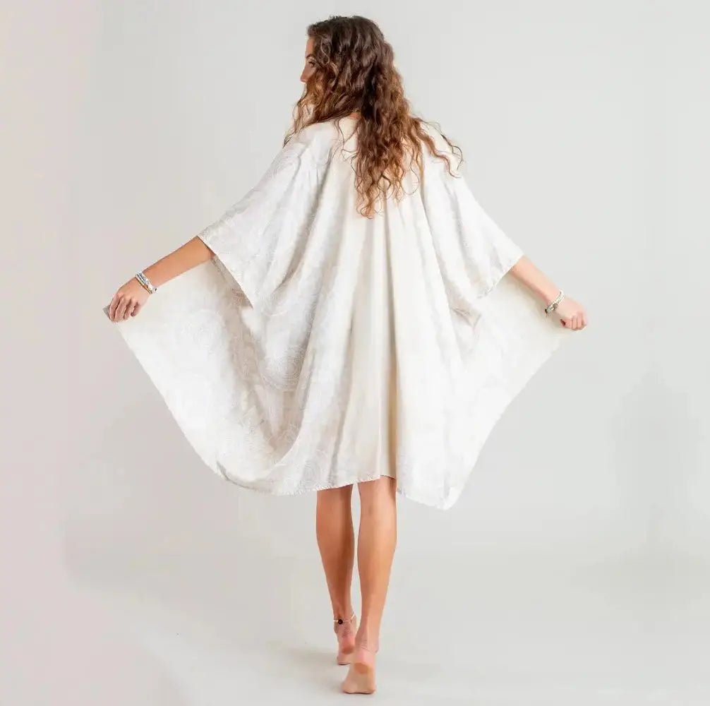 Lotus and Luna Koh Lipe Kimono - Boho Kimono Swimsuit Coverup - back view