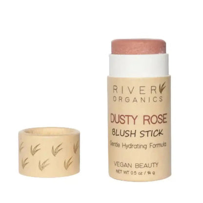 Dusty Rose Colored Organic Cream Blush Stick from River Organics