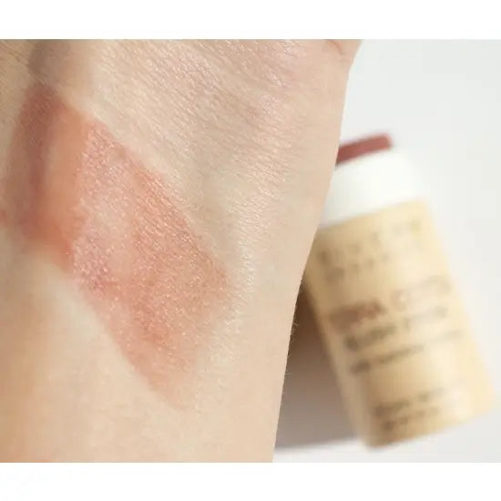 River Organics Terra Cotta Blush Stick Shown on Skin