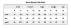 Sevya Handmade Women's clothing size chart.