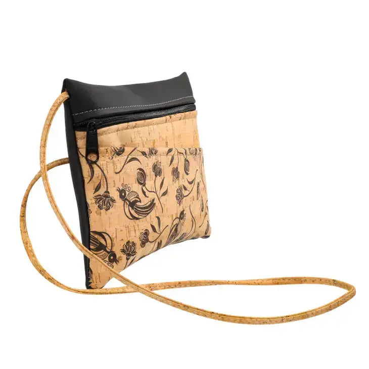 Floral Cork Crossbody Bag with Natalie Therese