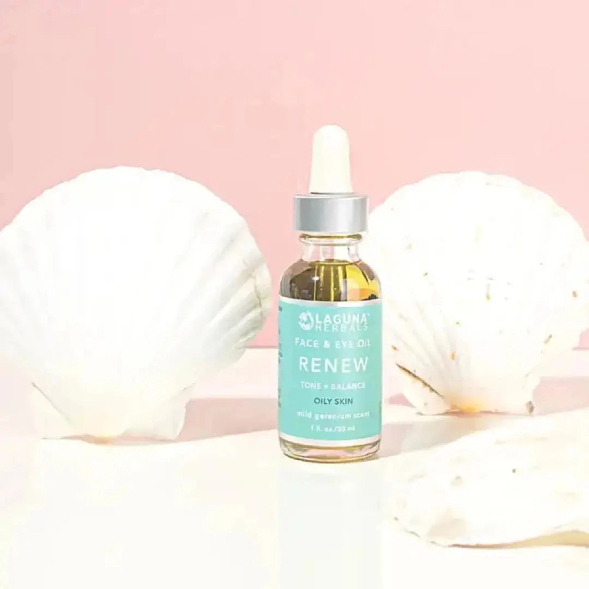 Laguna Herbals Renew Organic Face Oil  and Eye Serum for Sensitive and Oily Skin