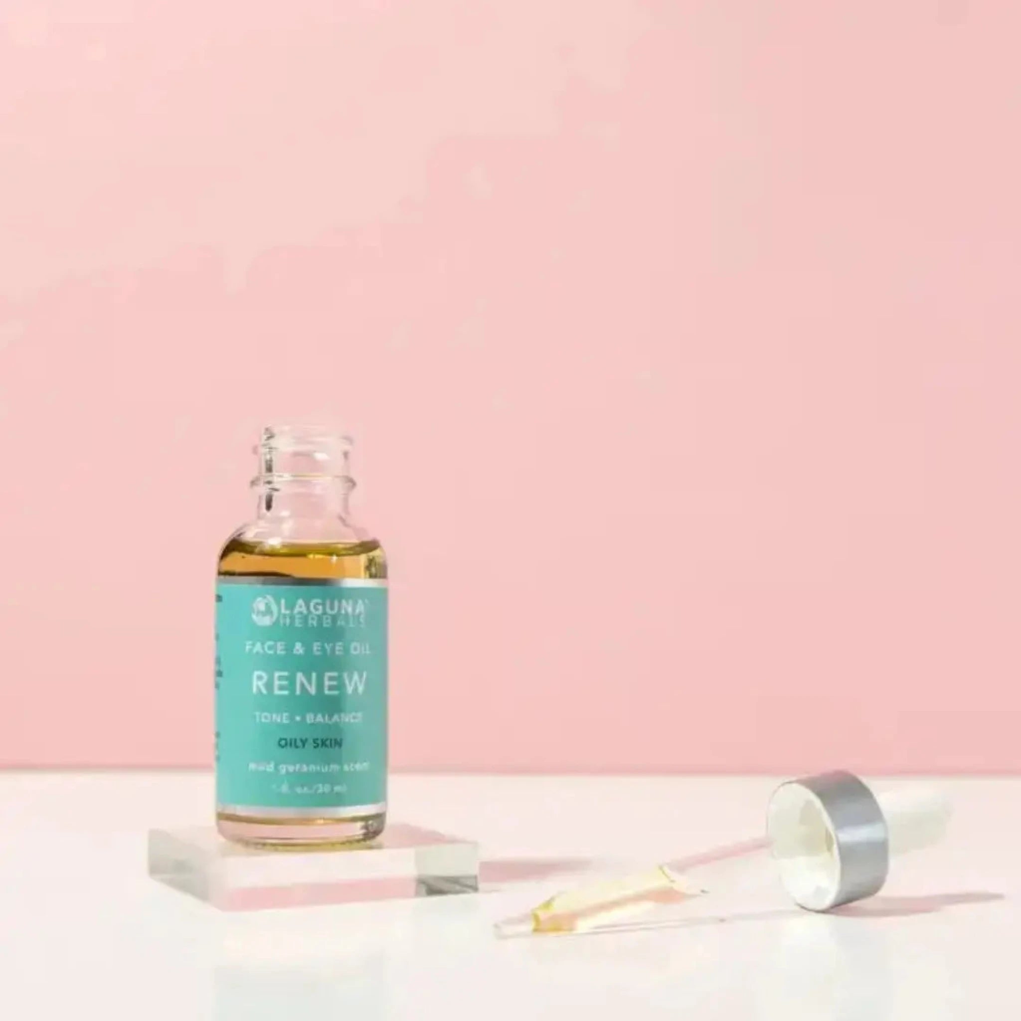 Laguna Herbals Renew Organic Face Oil & Eye Oil for Oily Skin 30 ml dropper bottle 