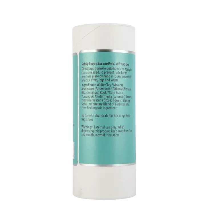 Laguna Herbals Sprinkle Talc Free Body Dust - Directions and Natural Ingredient List